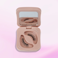 Ensemble de faux cils magnétiques d'aspect naturel Kit de faux cils magnétiques naturels réutilisables sans colle