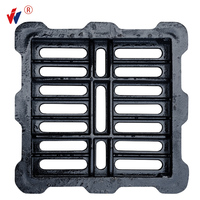 Grille de caniveau en fonte ductile C250 EN124, grille de drainage des eaux pluviales carrée pour le drainage routier