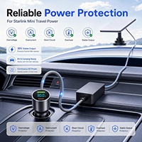 Câble d'alimentation CC pour briquet numérique étanche vers Starlink Mini 30V, booster de tension, chargeur de voiture, cordon 3M