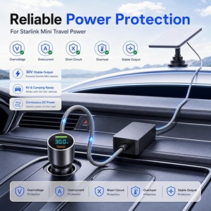 <span class=keywords><strong>Cable</strong></span> de Alimentación de Encendedor de Cigarrillos con Pantalla Digital Impermeable a Corriente Continua para Starlink Mini, <span class=keywords><strong>Cable</strong></span> de Cargador de Coche con Elevador de Voltaje de 30 V, 3 Metros - Product Image 4