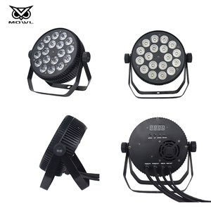 Mowl nhôm dẫn ánh sáng sân khấu 18x18W rgbwa UV 6in1 DMX Mini phẳng mỏng dẫn mệnh có thể ánh sáng - Product Image 2