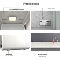 Nouvelle conception de cabine de réunion acoustique silencieuse insonorisée pour bureau