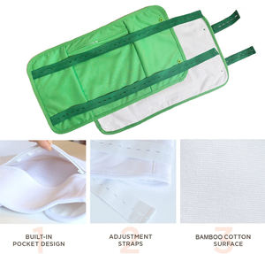 Pack de compresses d'huile de ricin organique étanche pour le sommeil moins de <span class=keywords><strong>stress</strong></span> avec sangle élastique réglable pour la taille du cou PUL - Product Image 3