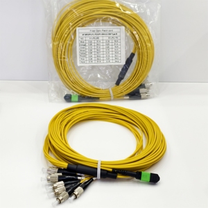 Cable LSZH de Baja Pérdida de Inserción, 8 Hilos, MPO/APC a FC/UPC, Cable de Conexión de 15m, Jumper de Fibra Monomodo para FTTX 40G 100G SFP - Product Image 3