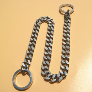 <span class=keywords><strong>Collar</strong></span> de acero inoxidable para mascotas, correa para perro, Bulldog Francés, Pitbull, envío directo, proveedores - Product Image 3