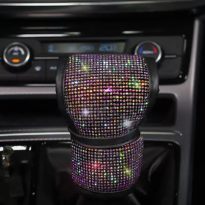 7 Uds. De diamantes de imitación brillantes, cubierta de cristal para cambio de marchas, Funda de cuero PU para <span class=keywords><strong>volante</strong></span> - Product Image 6