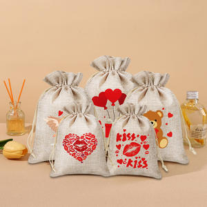 Customized Multi-Color Pattern Hemp Burlap Bag 2025 New Storage Pocket Bundle Textile Packaging - Product Image 3