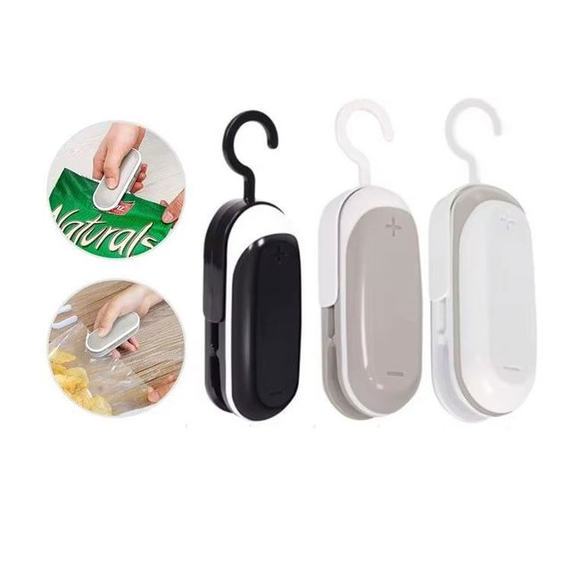 Mini Bag Sealer With Cutter Portable Handheld Bag Re-sealer Machine for Chip Bags Food Storage Keeping Freshness