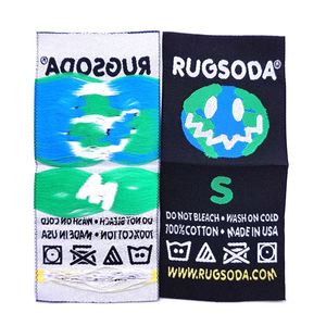 Étiquettes tissées noires pour vêtements, étiquettes principales pour vêtements - Product Image 1