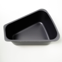 Bac de stockage de crème glacée en PP écologique de 4 L, qualité alimentaire, résistant au froid, outils professionnels pour les magasins de crème glacée - Empilable