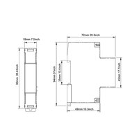Compteur d'énergie de surveillance d'électricité monophasé avec MODBUS-RTU RS485