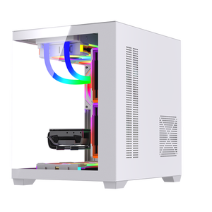 LOVINGCOOL Panel de vidrio de vista completa personalizado <span class=keywords><strong>Mini</strong></span> Matx <span class=keywords><strong>Itx</strong></span> RGB Pc Case Gaming Computer Mid Tower Gamer Gabinete para PC de escritorio - Product Image 2