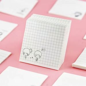 Bloc de Notas Autoadhesivo con Diseño de Dibujos Animados, Cuadriculado/Horizontal/En Blanco, para Oficina, Estudio y Temporada Escolar - Product Image 2