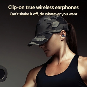 Earphone Bluetooth <span class=keywords><strong>Model</strong></span> pribadi, earbud nirkabel, tipe klip baru, desain Non-In-Ear tahan air, konduksi tulang Olahraga, Earphone Bluetooth TWS - Product Image 6