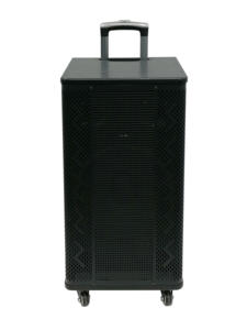 ลำโพงบลูทูธแบบพกพา รุ่น Hot Sale Trolley Ingle ขนาด 12 นิ้ว กล่องไม้สีดำ สำหรับงานปาร์ตี้ เวที ใช้งานกลางแจ้งและในบ้าน - Product Image 2