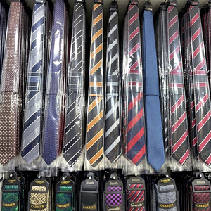 Striped Silk Necktie Heat-Transfer Printed Woven Patterned <b>Mens</b> Accessory <b>for</b> Office <b>Wedding</b> Daily Wear Samet Arpaci Classic - Product Image 1