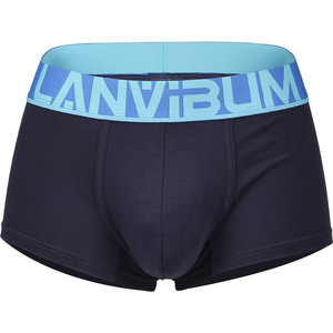 ODM Wholesale <strong>Men's</strong> Cotton Mid-rise Knitted Breathable Sports Boxer Briefs Sexy Trendy Korean Style - Product Image 6