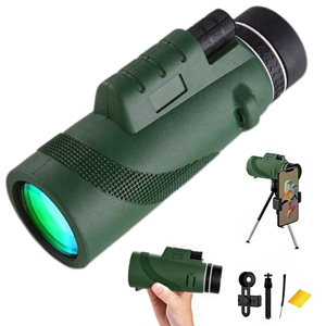 80 * <span class=keywords><strong>100</strong></span> 고출력 단안 망원경 성인용 야외 캠핑 조류 관찰 축구 경기 사냥 고품질 망원경 - Product Image 1