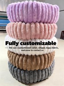 Haustierbett mit Individuellem Logo, Verdickte Ausführung, Winterwarm, Bequem, Abnehmbar, Waschbar, Einfarbiges Muster, Schwerer Plüschmatte, Katzen- und Hundebett - Product Image 2