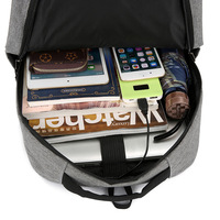 Vente en gros de sacs à dos d'ordinateur 3 pièces tendance et tendance pour hommes et femmes personnalisés USB Mochilas étanches à fermeture éclair pour l'école