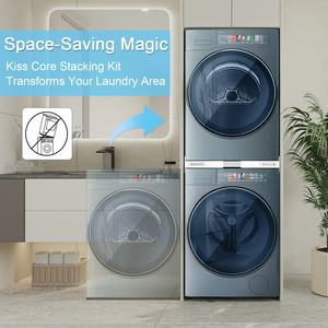 <b>Laundry</b> Stacking Kit with Pull Out Shelf for Washing Machine or Dryer Home Appliance Safe and Space Saving - Product Image 5