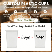 Gobelets en plastique PET transparents personnalisables avec couvercles pour matcha latte, café glacé à emporter, 12oz, 14oz, 16oz, 18oz, 20oz, 24oz