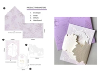 Invitaciones de Boda Vintage con Impresión Tipográfica, Forma Especial, Hechas a Medida, Tarjetas de Papel de Algodón Ecológico