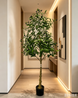 Arbre artificiel d'olivier en gros, plante décorative verte de simulation pour usage intérieur