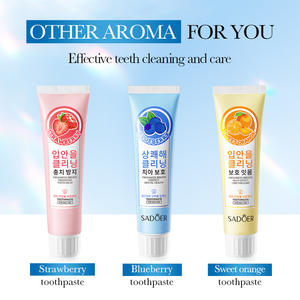 Dentifrice à la fraise SADOER, <span class=keywords><strong>anti</strong></span>-caries, élimine le <span class=keywords><strong>tartre</strong></span> jaune, haleine fraîche, soin buccal - Product Image 6