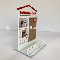 Présentoir acrylique personnalisé de serrure intelligente de porte d'empreinte digitale magasin de détail support de serrure de porte Pmma présentoir de serrure de porte