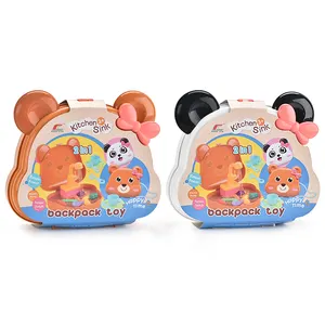 बच्चे 2 में 2 डिशवॉशर खिलौना नया भालू बैकपैक आकार के लिए घर खिलौना
