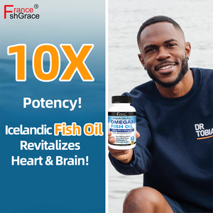 Huile de poisson <span class=keywords><strong>Omega</strong></span> <span class=keywords><strong>3</strong></span> Softgels Burpless saveur citron pour l'immunité et la santé cardiaque pour hommes et femmes huile de poisson Epa Dha Softgels - Product Image 2