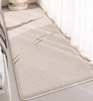 Tapis de chevet moderne 2026, épais, luxe léger, sensation haut de gamme, fausse fourrure cachemire, antidérapant, pelucheux, écologique, adapté aux animaux domestiques, pour chambre à coucher