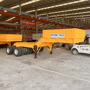 Camión de Plataforma Baja de 25-30 Toneladas, 3 Ejes, para Carga de Contenedores, Semirremolque de Plataforma Baja, BAIPING TRUCK Mechanical - Product Image 3