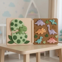 Livre d'activités en feutre Montessori pour enfants de 2 à 3 ans, livre d'activités en feutre fait main avec alphabet et comptage, jouet préscolaire