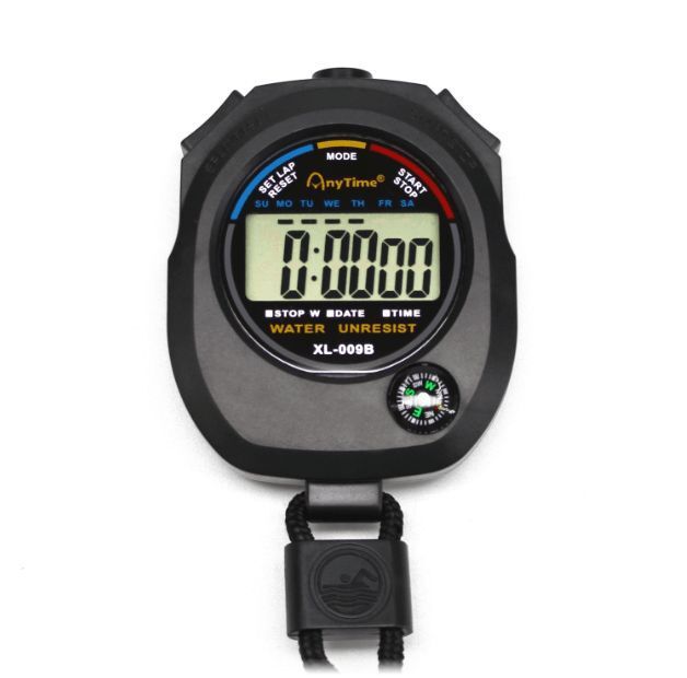 Handheld Digital  timer  LCD Chronograph Sports Counter  Stop Watch With String Kitchen Timers Kitchen Accessories