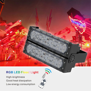 Aglare sản xuất ban đầu 50W 100W 200W 300W 500W đèn lũ ngoài trời không thấm nước tiết kiệm năng lượng dẫn chiếu sáng RGB đèn pha - Product Image 3