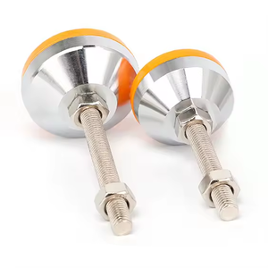 Pied de nivellement réglable utilisé pour ajuster <span class=keywords><strong>la</strong></span> hauteur des meubles, des machines, des établis, en acier et avec une base en nylon/caoutchouc réglable - Product Image 3