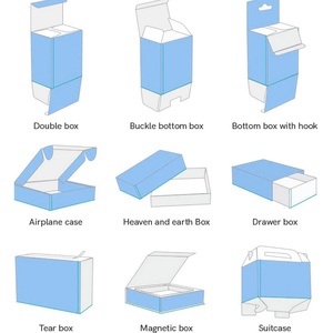 Foldable Biodegradable Eco-friendly Blue Airplane <b>Box</b> Suitable for Packaging Delicate and Premium Gifts - Product Image 5