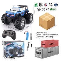 Voiture RC tout-terrain 4x4 à grande vitesse 2,4 GHz à l'échelle 1/18 avec protection contre l'eau pour enfant Voiture RC tout-terrain