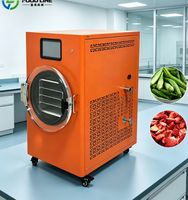 Automatische vacuümlyofilisator kleine vriesdroogmachine voor het drogen van instant koffie vloeibare extracten kleine vriesdroogmachine
