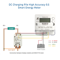 Medidor de Energía Inteligente de Alta Precisión 0.5 con Pantalla LCD para Cargador de CC J50157-FA, para Uso Industrial