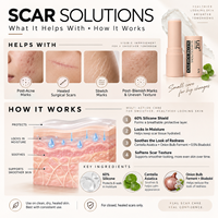 Stick Cicatrisant 60% Silicone à la Centella et Ferment d'Oignon, Hydratant, Apaisant, Faible Irritation, pour le Soin des Cicatrices du Visage et du Corps