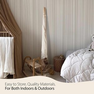 Tente d'angle de lecture pour tout-petits 100% tentes <span class=keywords><strong>Tipi</strong></span> en toile de coton tente <span class=keywords><strong>tipi</strong></span> intérieure pour enfants avec étoiles lumières LED - Product Image 5