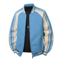 Blouson de baseball unisexe coupe slim coupe-vent col rond streetwear avec broderie frontale style coréen pour jeunes automne hiver 2026