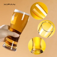 Verre à bière Xipan durable de 16 oz, style américain, avec logo personnalisé, cadeau de retraite 2026 – Adieu, pour les retraités, collègues, usage domestique
