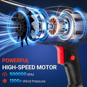 <span class=keywords><strong>Souffleur</strong></span> électrique rechargeable portable 2 batteries Haute puissance pour le nettoyage en extérieur et en intérieur - Product Image 3