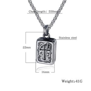 Craft Wolf venta al por mayor forma interior cadena colgante collar joyería para hombres duradero elegante colgante de acero inoxidable - Product Image 6