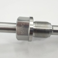 Sensor Suhu Termokopel Tipe-K Berulir Tetap Baja Tahan Karat Kelas Industri Berperingkat IP65 Diameter 20mm Presisi OEM CE