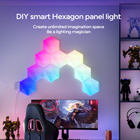 Panneaux LED triangulaires RVB modernes pour Ambilight TV Contrôle intelligent sans fil Effets d'éclairage dynamiques Application blanche Options de la télécommande
